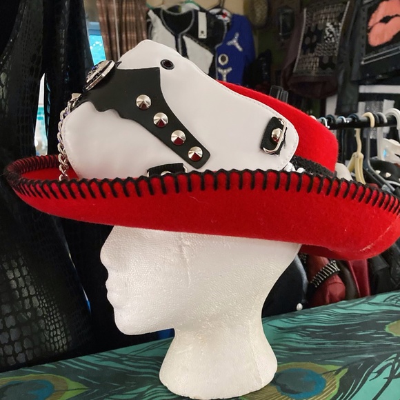Custom Red Goth Hat main image 9
